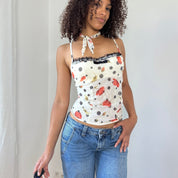 Intimissimi Polka Dot Mesh Bustier (S)
