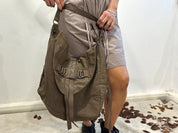 Vintage Religion Skull Embossed Slouch Hobo Boho Bag