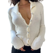 Vintage Denny Rose Mohair Knit Cardigan (S)
