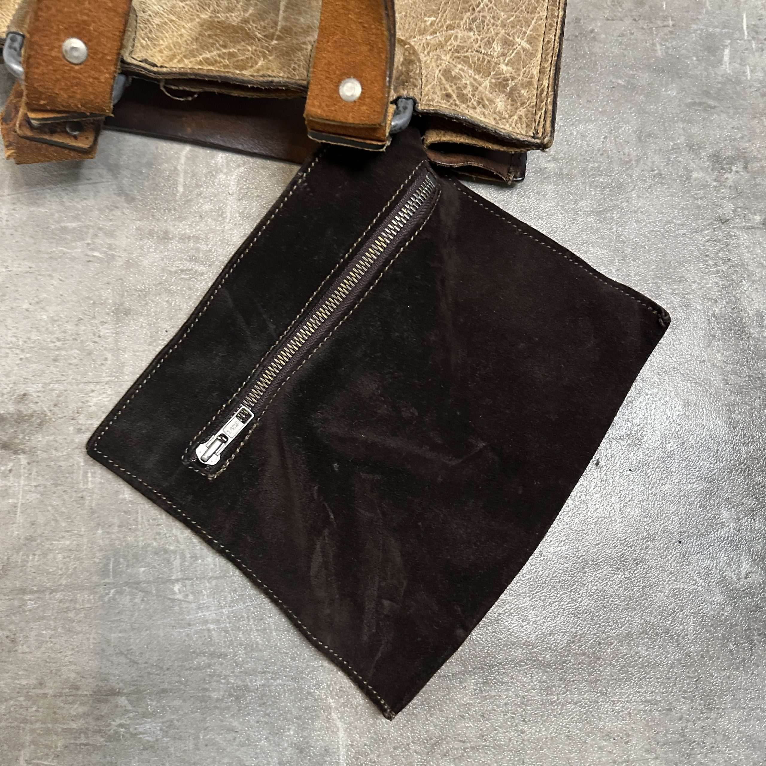 Vintage Diesel Tote Suede Bag