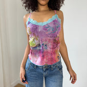 Vintage Graphic Micro Mesh Cami (S)