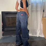 2000s Denim Jeans low rise and baggy fit (XS/M)