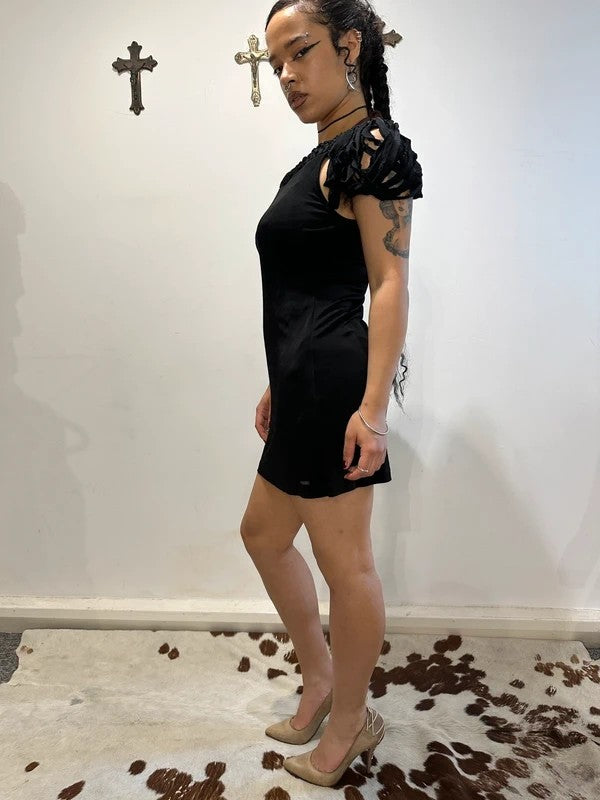 Vintage Designer Guess Slinky Mini Dress (S)