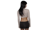 .,¸,•✮ striped . [[ Mini skirt  xx ]]