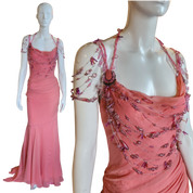 Silk Beaded Dress (S)