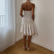 Vintage Italian Halter Asymmetric Dress (XS/S)