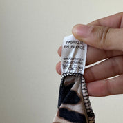 Vintage Cheetah Print Slinky Dress (S)