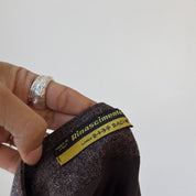 Vintage Italian Mini Skirt with Beaded Flower Detail (S)