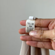 Vintage Italian Beige Mesh Ruffle Top (M)