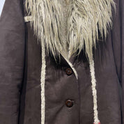 Y2K 2000s Miss Sixty Afghan Faux Fur Coat (S/M)