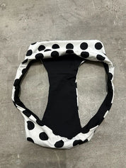 Polka dot black white bikini bottoms (S)