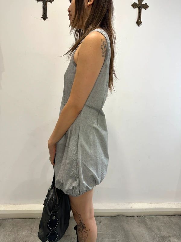 Parisian French Vintage Utility Summer Dress (S)