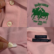 Ralph Lauren NY Baby Pink Polo Shirt (XS/S)