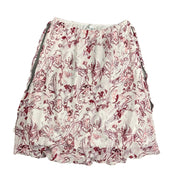 2000s Floral Mesh Midi Skirt (XS/M)