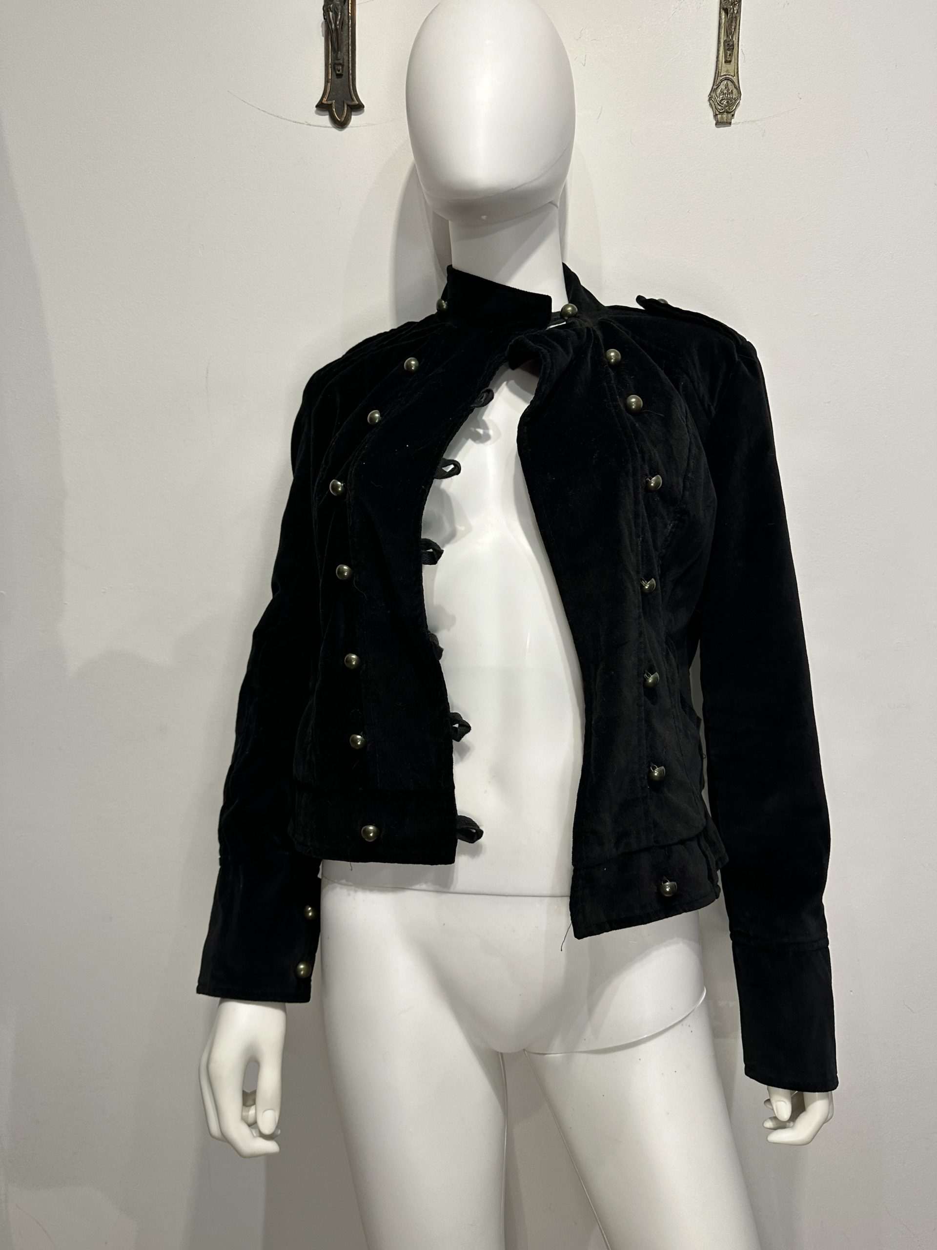Vintage Italian Napoleon Black Jacket (S/M)