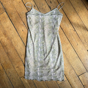 00s snake print mini dress (S)