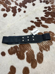 Vintage IKKS French Parisian Leather Bespoke Bag Belt (M-L)