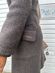Vintage Cop Copine Gothic Hooded Button Coat (S)