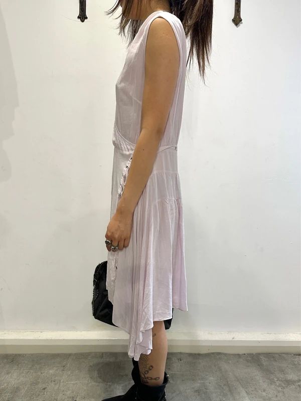 Vintage AllSaints Asymmetrical Tie Front Summer Dress (S/M)