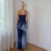 Vintage Navy Embellished Knit Cami (S)