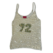 French Vintage 00s knit sequin top (S/M)