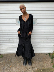 Vintage Gothic Whimsygoth Zip Up Longsleeve (M)