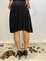 Vintage Italian Miss Sixty Black Spaghetti Strap Slinky Dress (S)