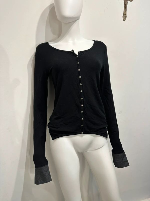 Vintage Grunge Cop Copine Longsleeve Top (S)