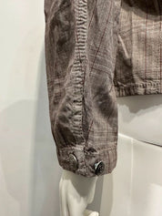 Vintage Plaid Utility Dual Zip Jacket (M)