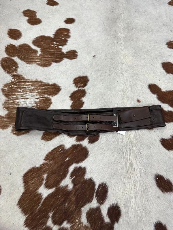 Deadstock Vintage Gothic Leather Utility Belt (L-XL)