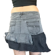 Deconstructed Asymmetrical Mini Skirt (XS)