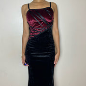 Italian Vintage velvet goth dress (XS/S)