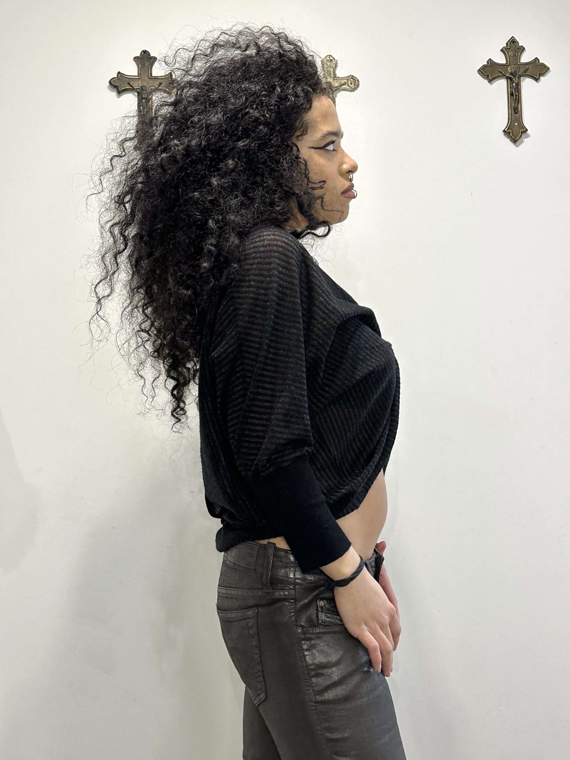 All Saints Sheer Multi Wear Avant Garde Top (S)