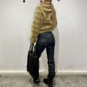 Vintage Italian Faux Fur Coat (S/M)