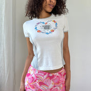 Vintage Italian cotton baby tee (S)