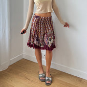 Vintage Mesh Patchwork Skirt (S)
