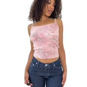 Vintage Pink Angora Knit Camisole (S/M)