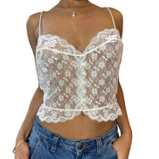 Vintage 90s Lace Cami Tank (S/M)