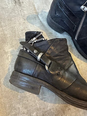 Vintage Airstep AS.98 Moto Biker Black Ankle Boots (US 6-6.5)