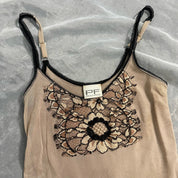 00s embroidered flower baby tank (XS/S)