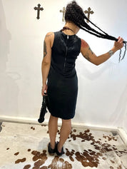 Vintage Diesel Safety Pin Black Avant Garde Dress (S)