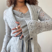 Vintage Italian Mohair Cardigan Set (S/M)