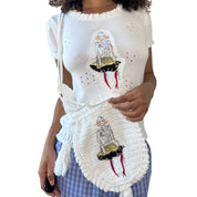 Christian Lacroix Embroidered Top and Matching Bag (S/M)