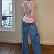 Vintage Mohair Blend Knit Sweater (S/M)