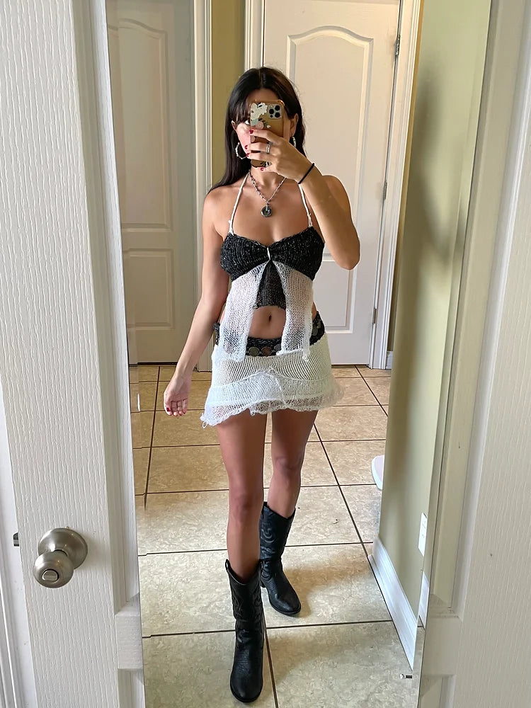 Black and White Fairy Skirt (XS-XL)