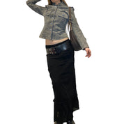 Vintage Deadstock Military Italian Leather Jacket (S)