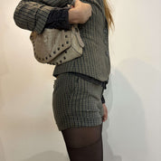Vintage Plaid Blazer & Shorts Suit (XS)