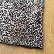Vintage Italian Cheetah Print Mesh Dress (S)