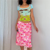 Vintage Y2K French mesh skirt (S)