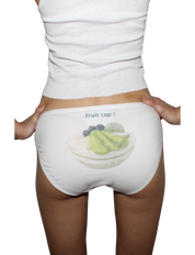 green fruit bowl . underwear .